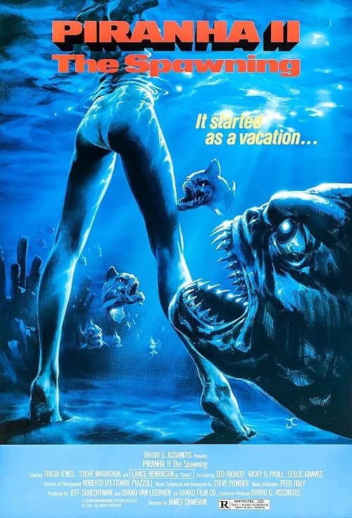 Piranha II: The Spawning film posteri